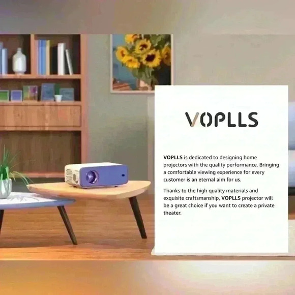 NWT📺 Mini Projector WiFi Bluetooth 1080P - Picture 7 of 10